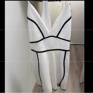 Tea n Cup Black and White Party Romper